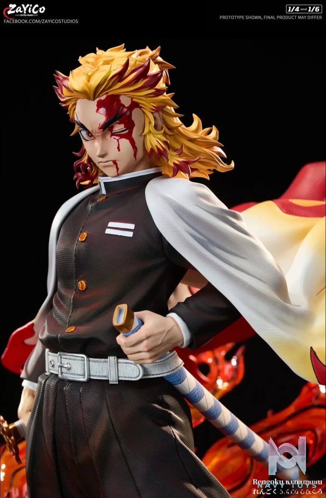 Flame Hashira Kyojuro Rengoku - Demon Slayer - Zayico Studio resin statue Navy Toys anime figure