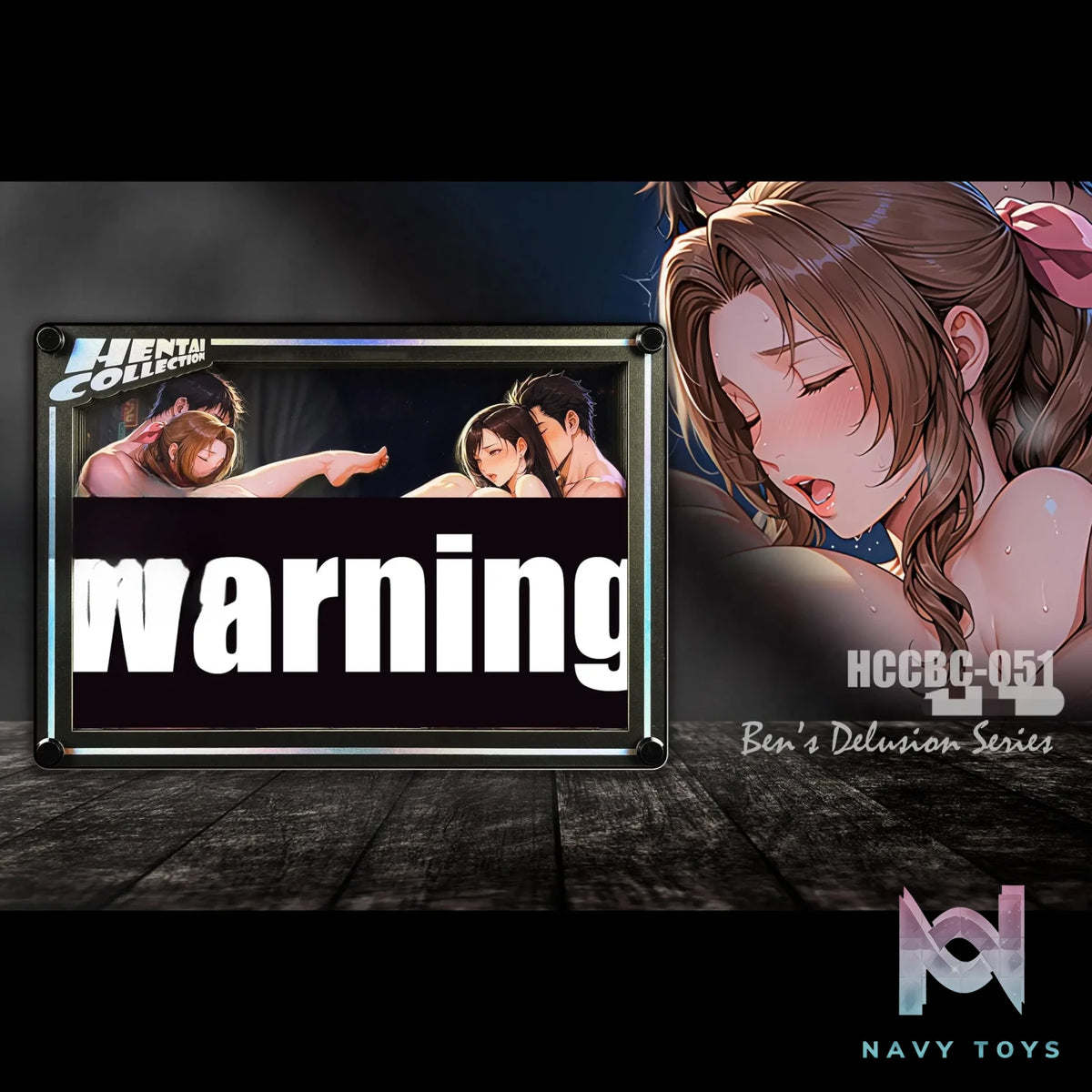 B&W Studio – Ben’s Delusion World Series Desktop Decorative Card #51 Tifa Lockhart X Aerith Gainsborough Final Fantasy