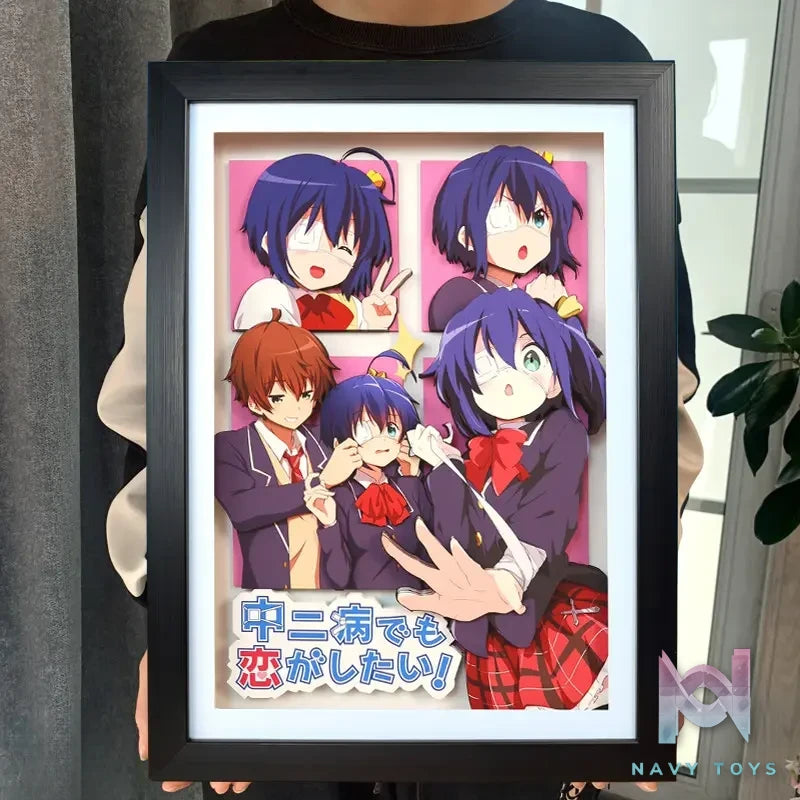 KALA HOME Studio – Takanashi Rikka X Togashi Yuta #02 3D Decorative Painting Love, Chunibyo & Other Delusions!