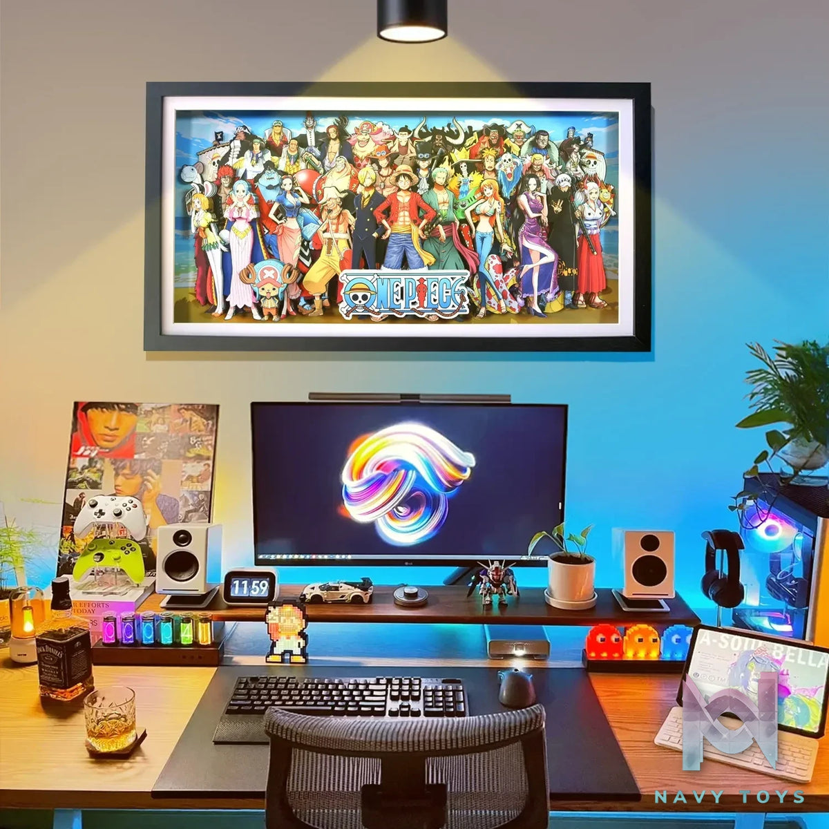 KALA HOME Studio – One Piece Multiple Characters #08 3D Decorative Painting One Piece