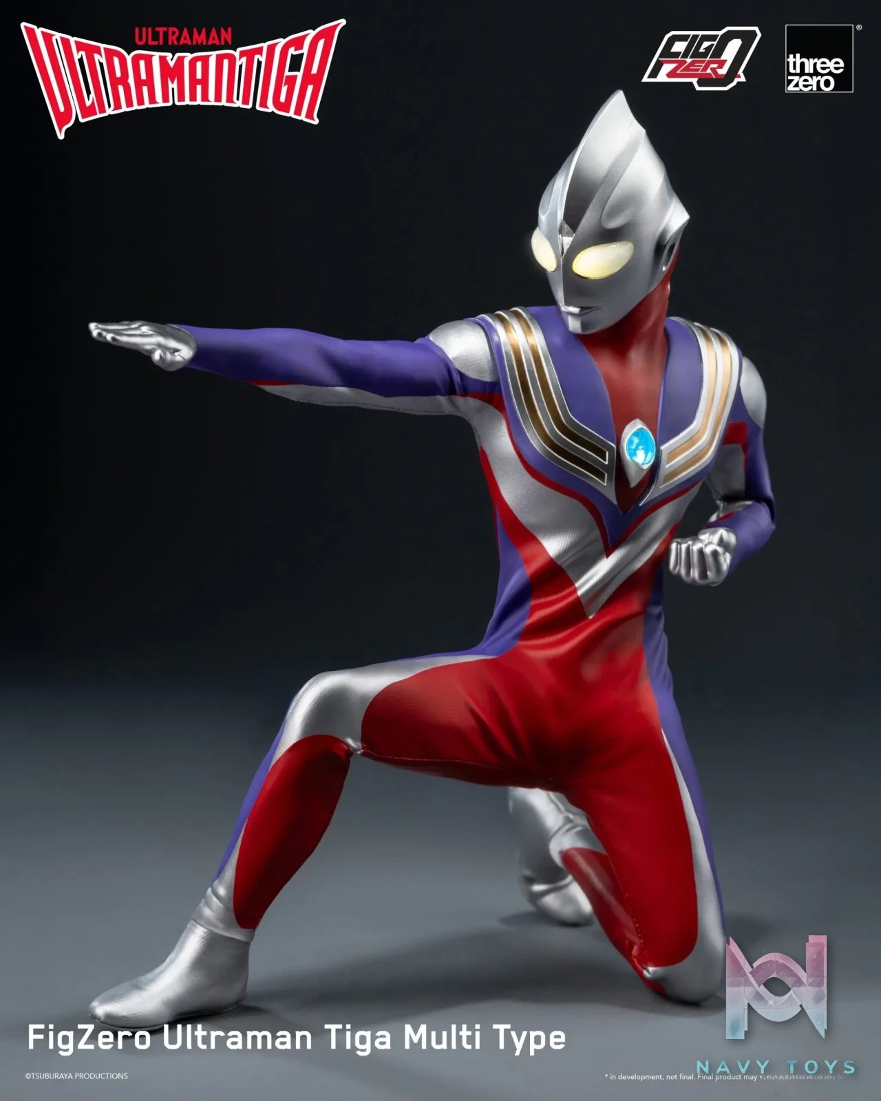 Threezero – Ultraman Tiga FigZero Ultraman Tiga Multi Type 3Z05670W0 (Licensed)