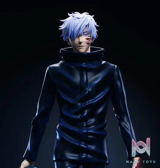 Real Creation Studio & PowerClub Studio - Jujutsu Kaisen Satoru Gojo Full Power 1/6 Museum Pose Statue resin statue Navy Toys anime figure