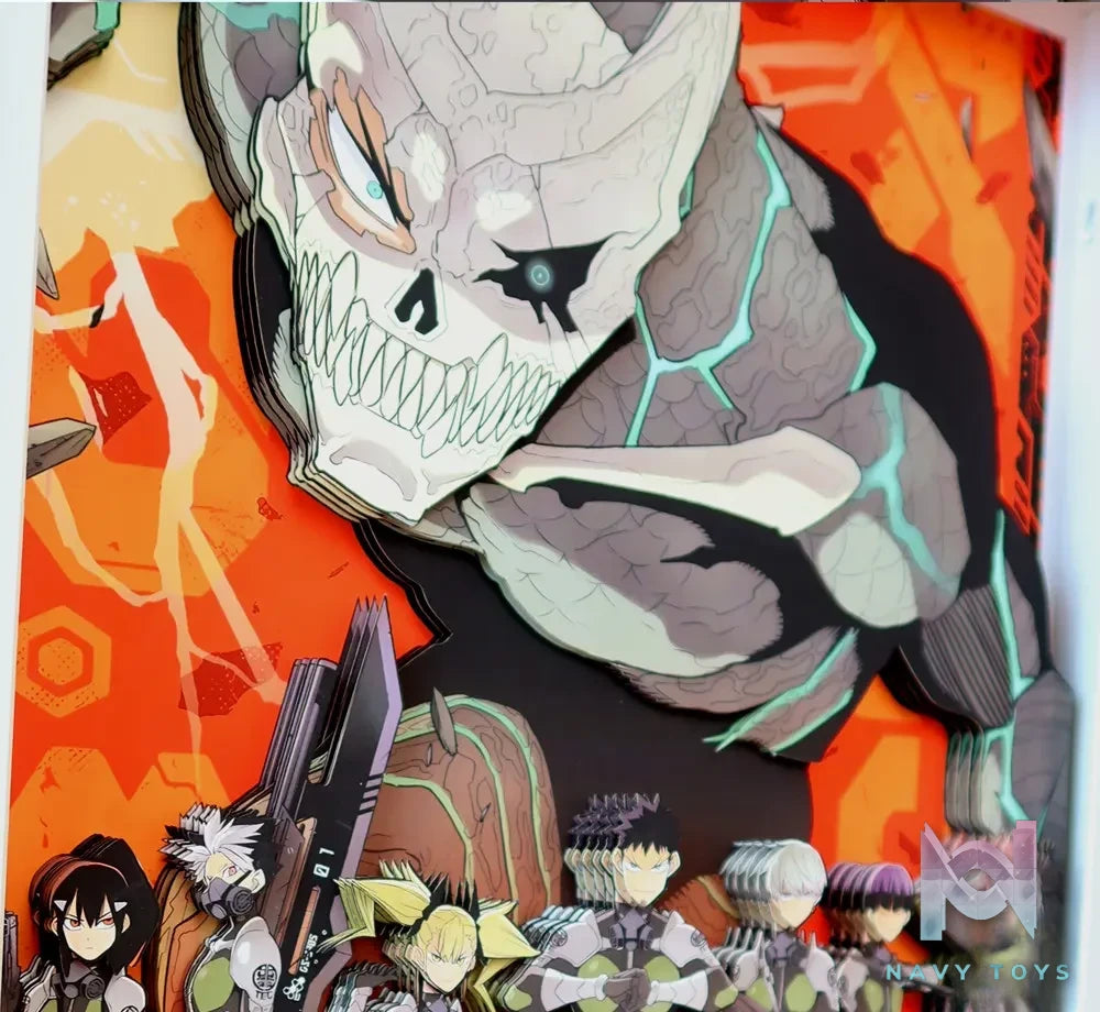 KALA HOME Studio – Kaiju No. 8 Multiple Characters 3D Decorative Painting Kaiju No.8