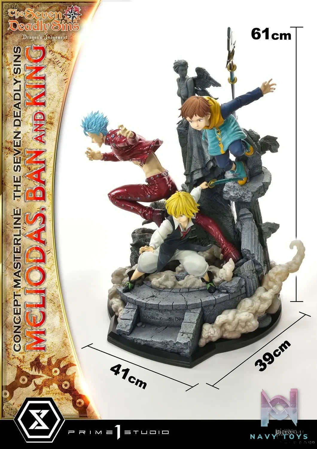 Prime 1 Studio – Concept Masterline The Seven Deadly Sins Meliodas, Ban and King CMNTZ-01 CMNTZ-01DXS (Licensed)