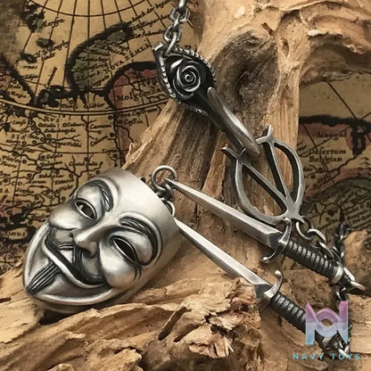 Shou Jiang Studio – Custom Original Design V for Vendetta Men’s Pendant Original