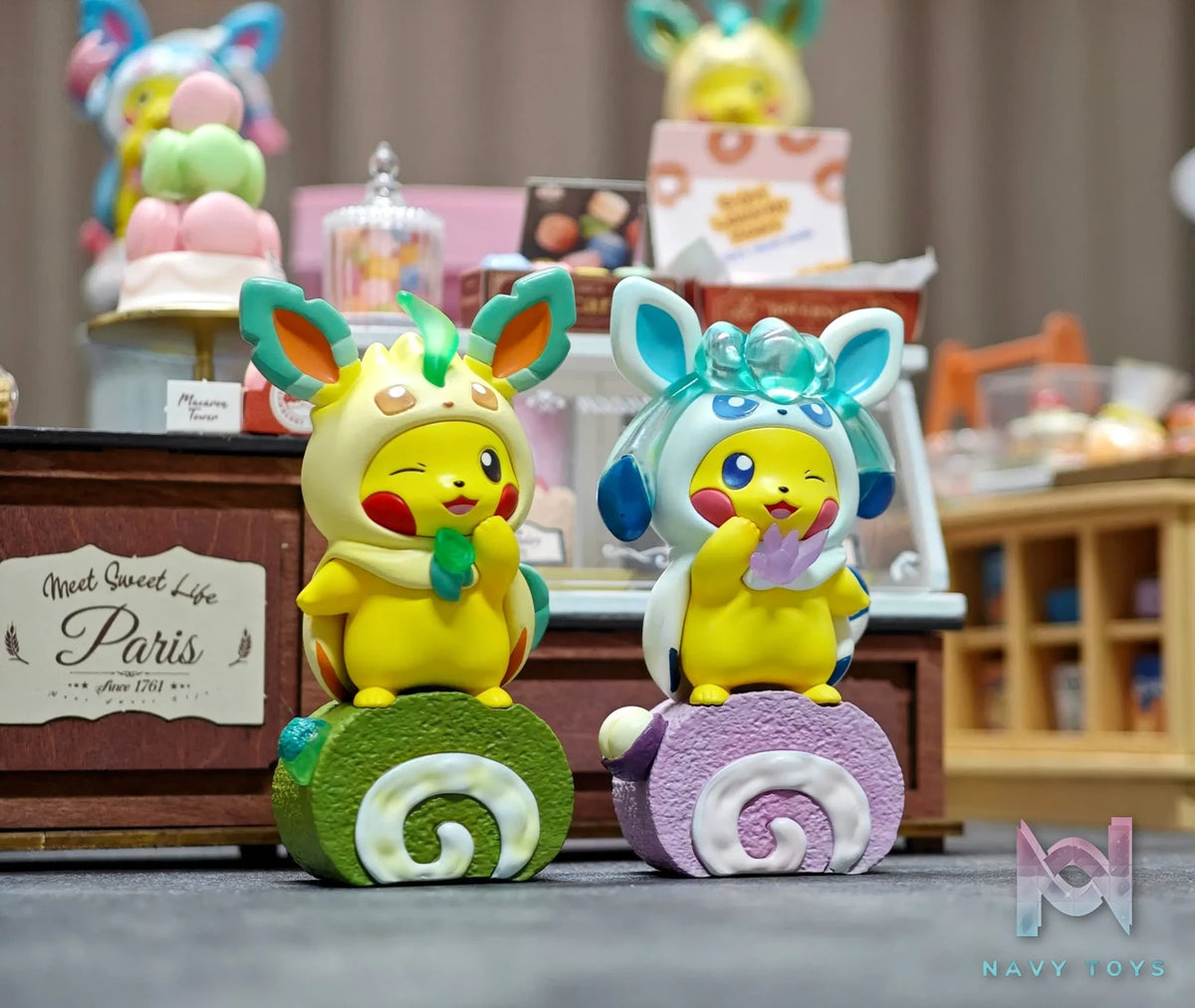 Qing Niao Studio – Plain Glitter Eevee Family Pikachu Costume Set, Arcanine Costume Set Pokémon