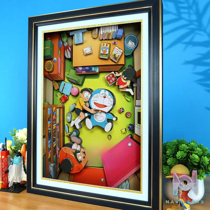 KALA HOME Studio – Doraemon Multiple Characters #04 3D Decorative Painting Doraemon