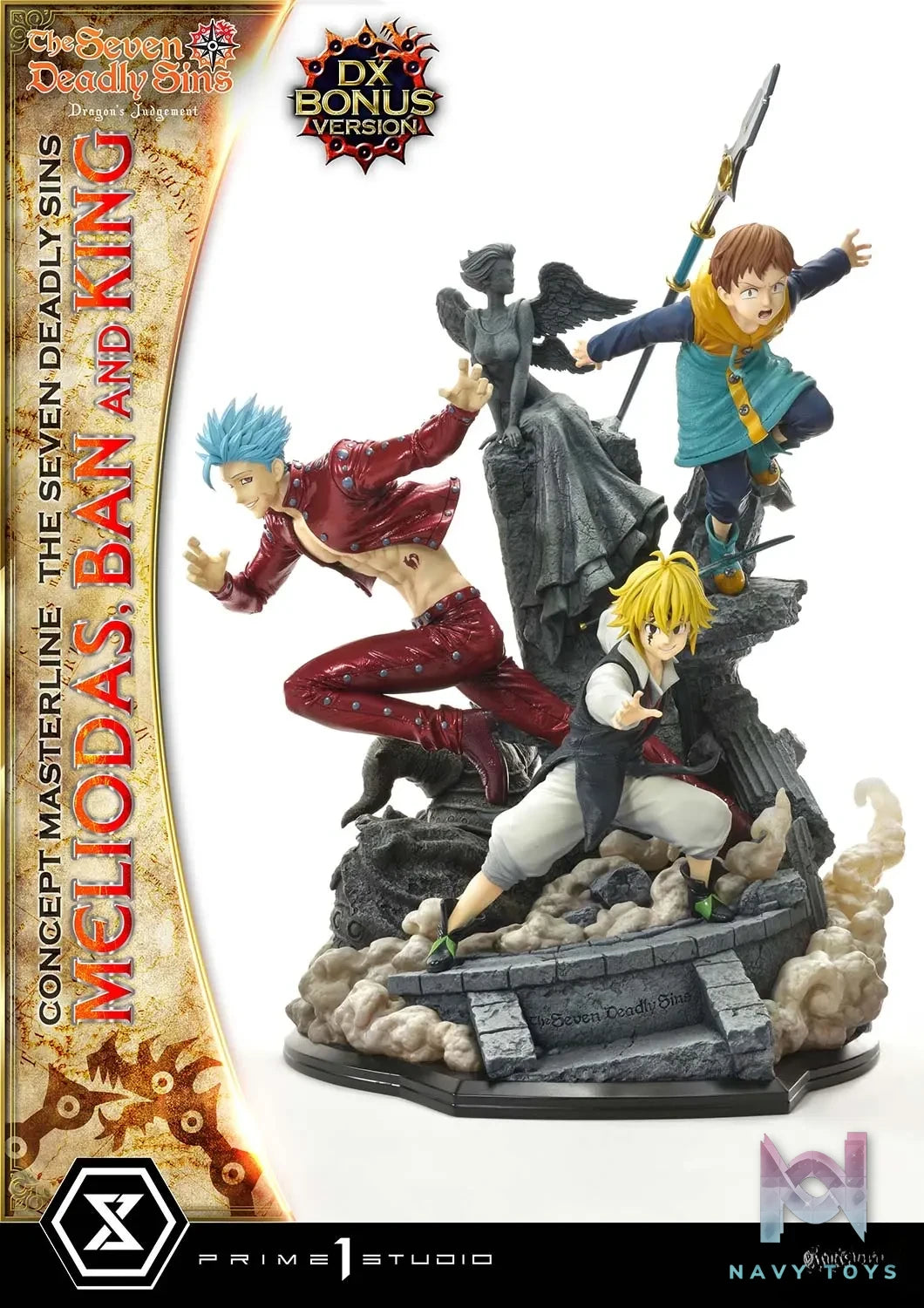 Prime 1 Studio – Concept Masterline The Seven Deadly Sins Meliodas, Ban and King CMNTZ-01 CMNTZ-01DXS (Licensed)