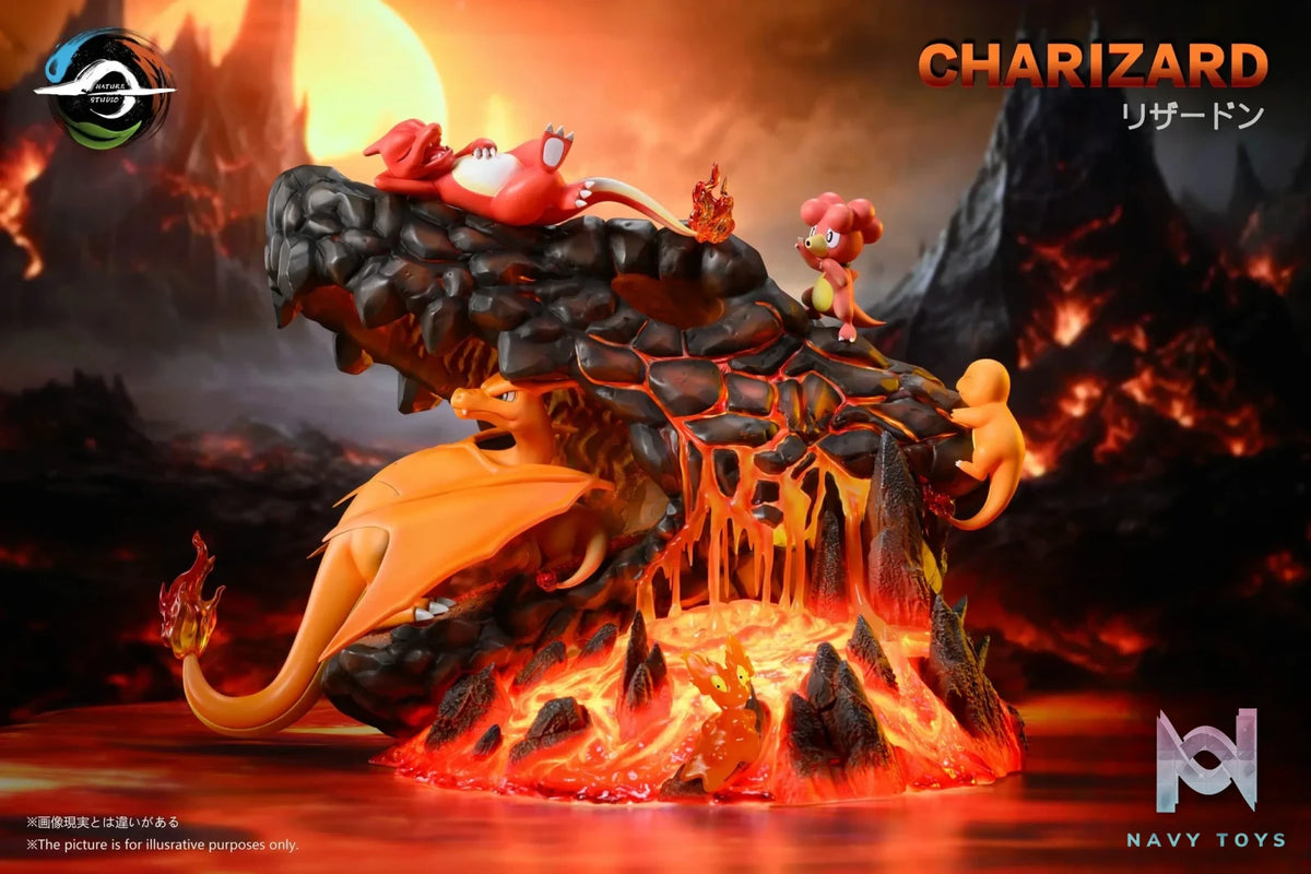 Nature Studio – Pokémon Charizard Family