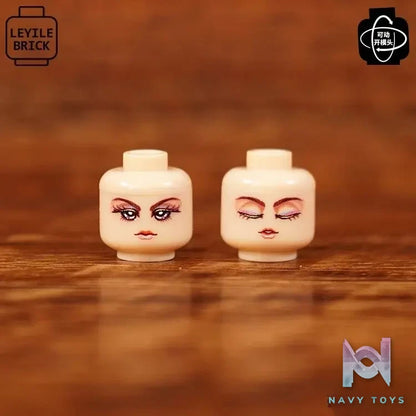 LEYILEBRICK Studio – Cute Girl Posable Head #04 Original