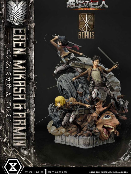 Eren, Mikasa & Armin - Attack on Titan - Prime 1 Studio (Normal) resin statue Prime 1 Studio anime figure