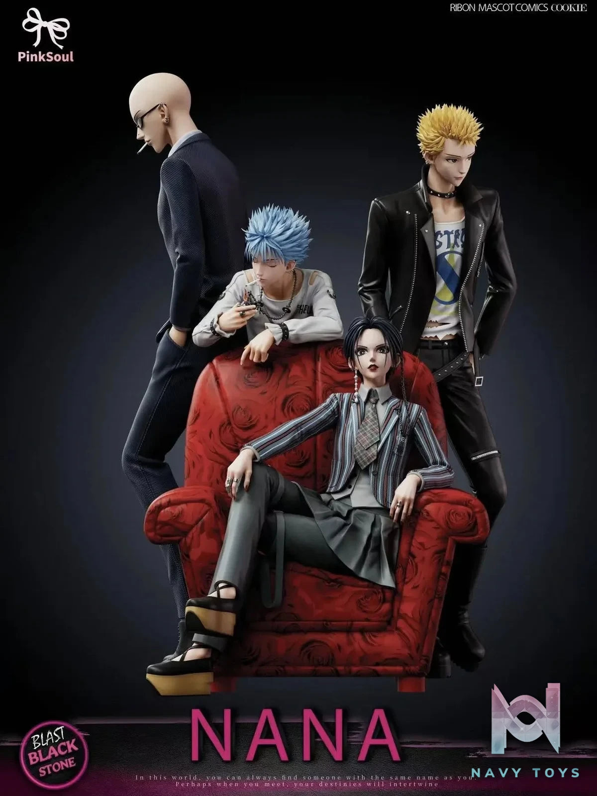 Nana,Takagi,Nobuo and Shinichi resin statue Pink Soul Studio anime figure