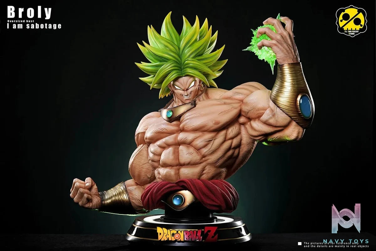 Broly Bust - Dragon Ball - 2% Studio resin statue Navy Toys anime figure