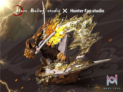Hero Belief Studio – Demon Slayer Agatsuma Zenitsu Flaming Thunder God