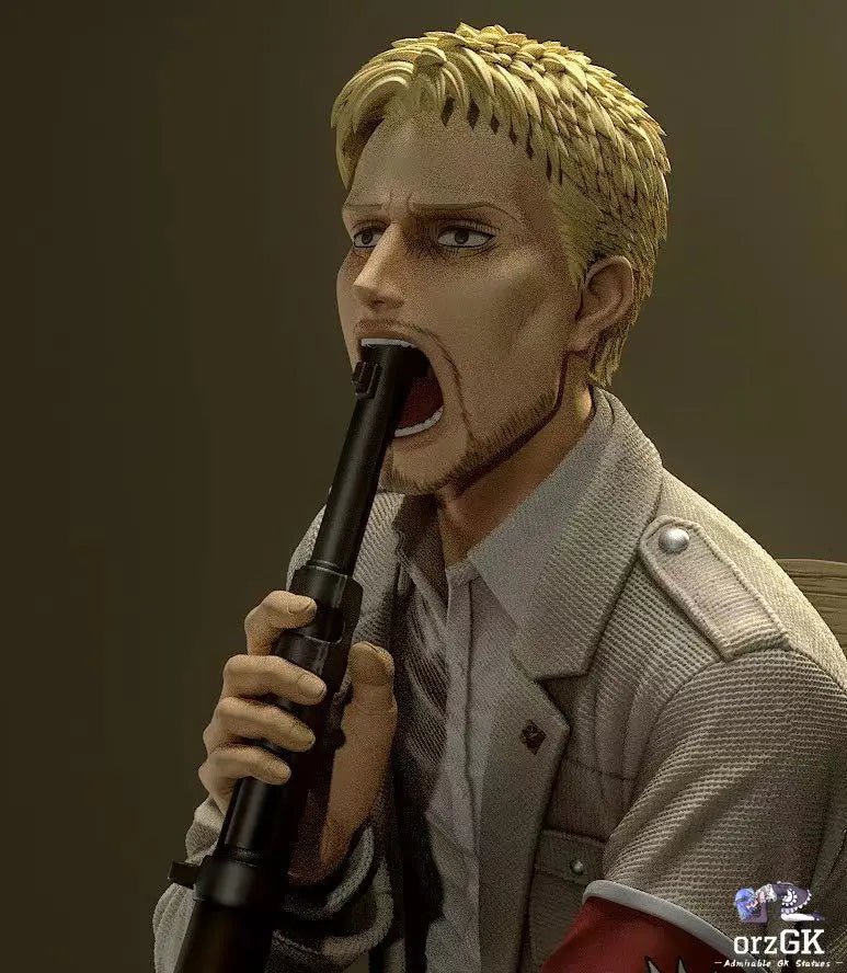 Model Power Studio - Attack on Titan Despairing Reiner Braun resin statue Navy Toys anime figure