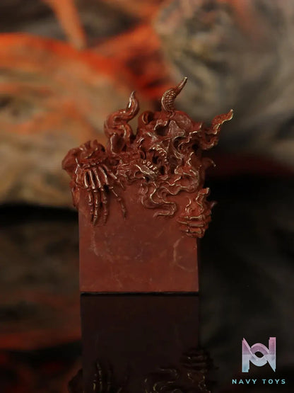 Manas SUM – Fan Zai “Flame Demon Seal” Weird Sealing Series Original Design Cast Bronze Decoration (Licensed)
