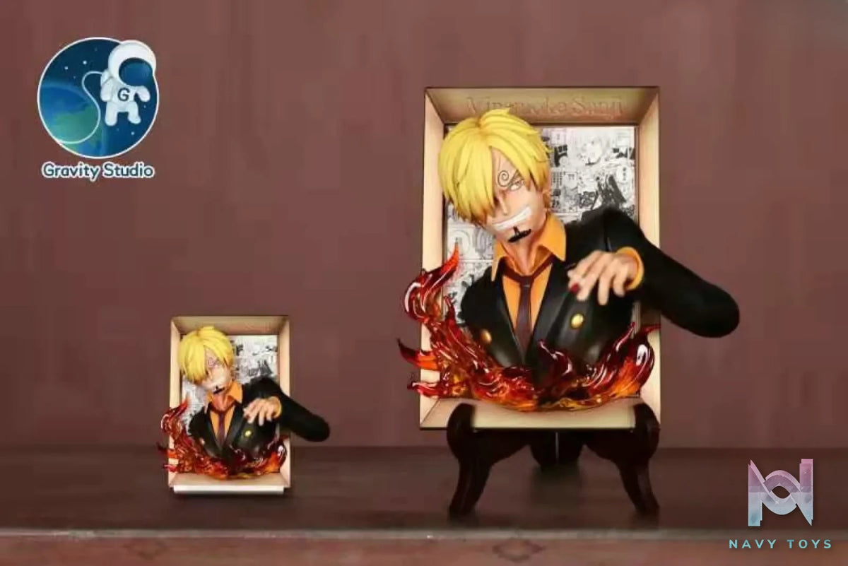 Gravity Studio – One Piece Sanji Robin Brook 3D Photo Frame