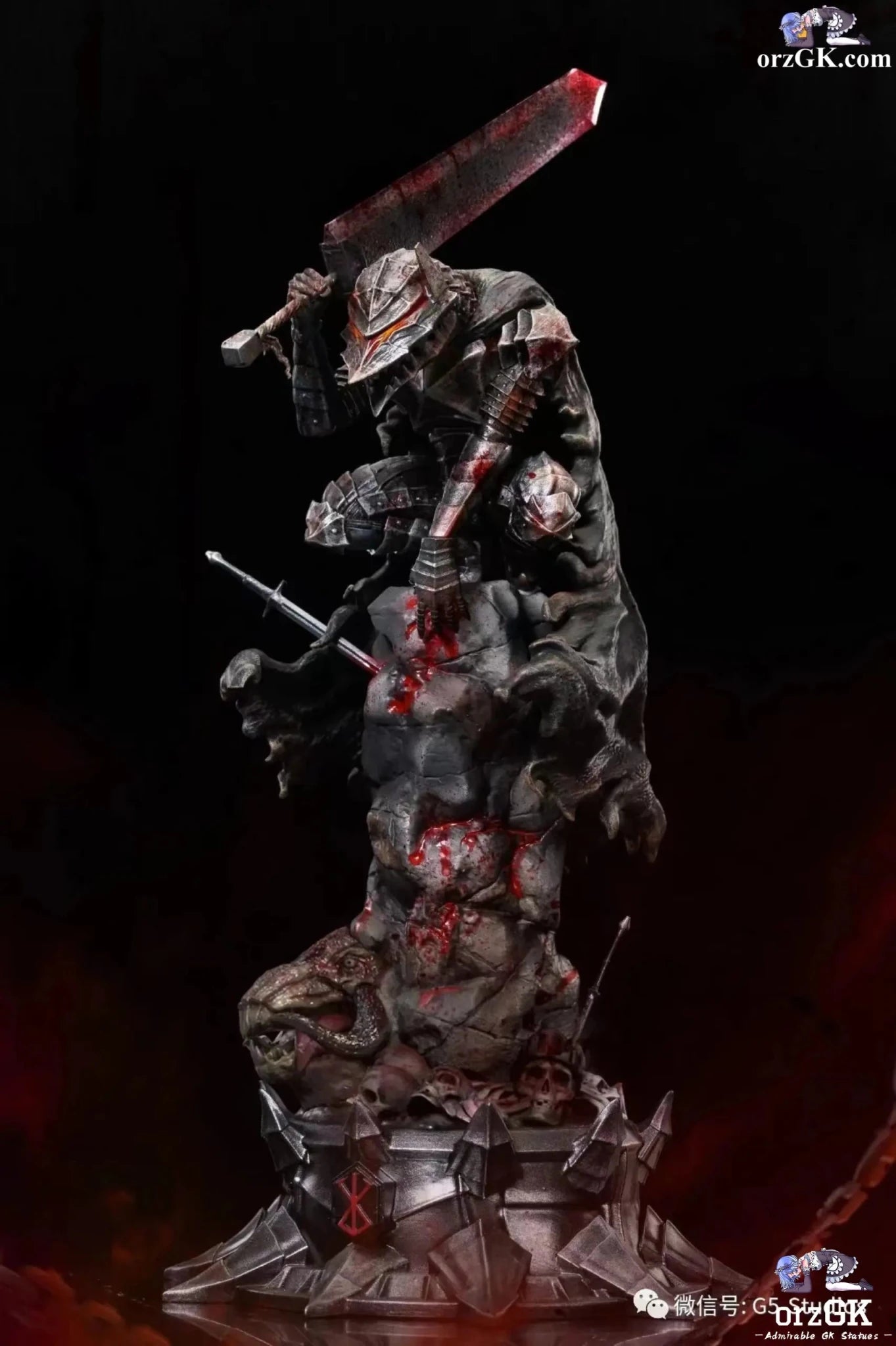 Guts - Berserk - G5 Studio resin statue Navy Toys anime figure