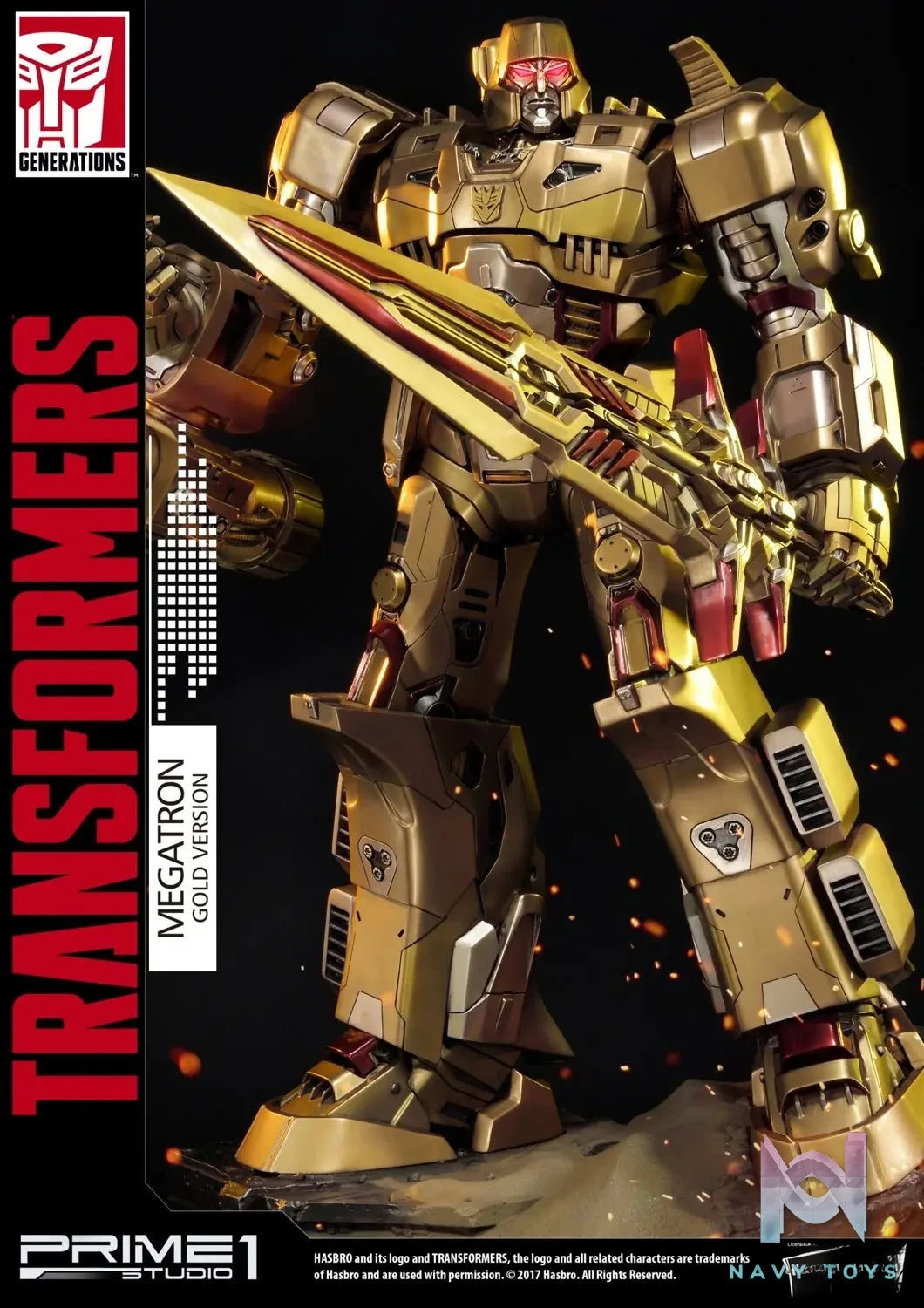 Prime 1 Studio – Premium Masterline Transformers: Generation 1 Megatron PMTF-02 PMTF-02EX PMTF-02AG PMTF-02GL(Licensed)