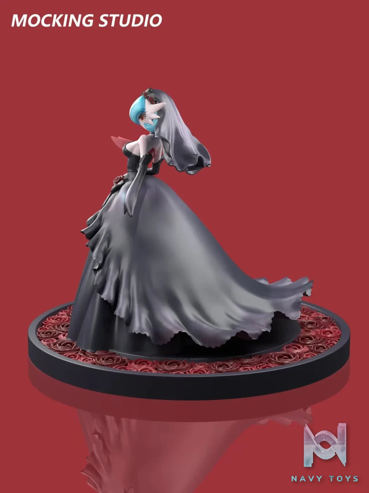 Zhu Yi Wan Jia Studio – Pokémon Glitter MEGA Black Wedding Dress Gardevoir