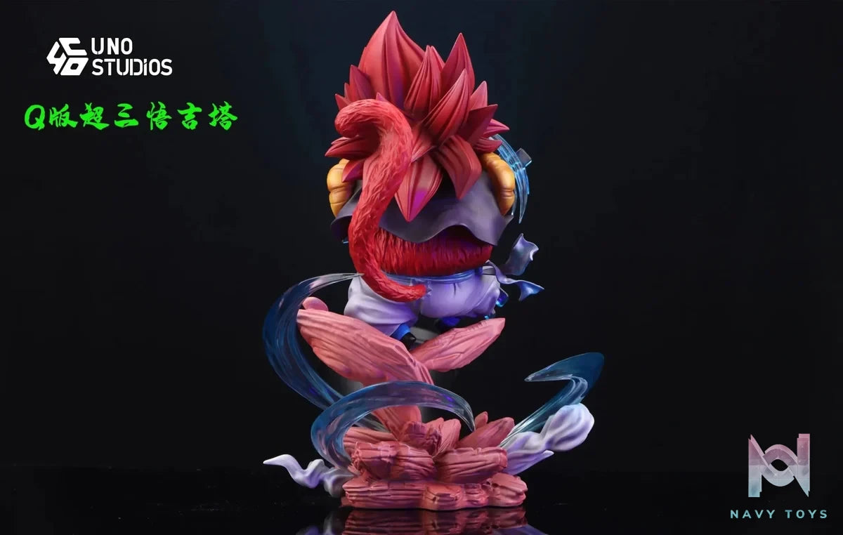 UNO Studio - Dragon Ball Fat Goku Series Gogeta resin statue Navy Toys anime figure