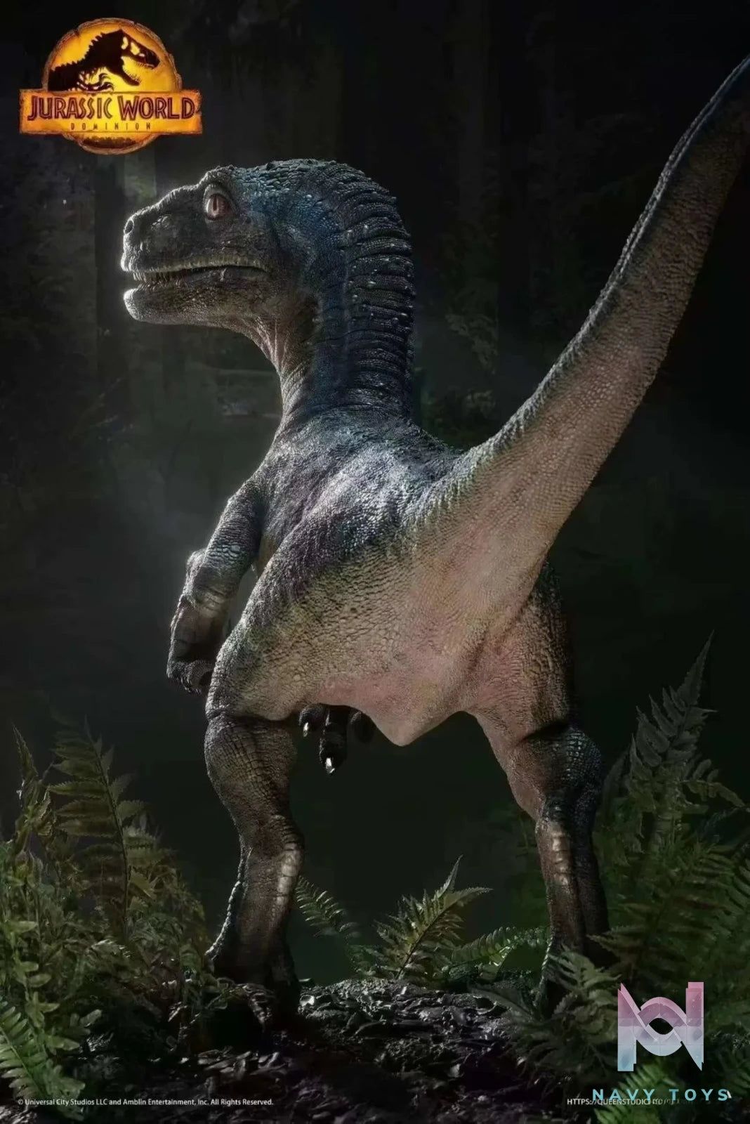 Queen Studio – Jurassic World Second Jurassic Beta Dinosaur Statue (Licensed)