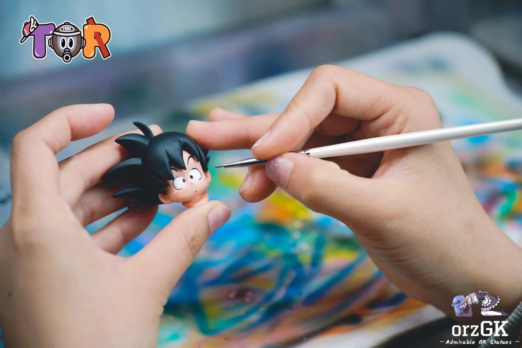 TOR Studio - WCF Little Goku Series 001 Running Little Goku Dragon Ball resin statue Navy Toys anime figure