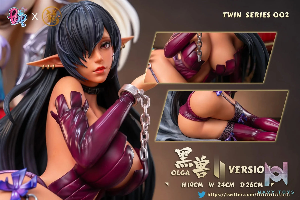 Dragon Studio & POP Studio – Kuroinu Twin Series 002 Kuroinu & Elf
