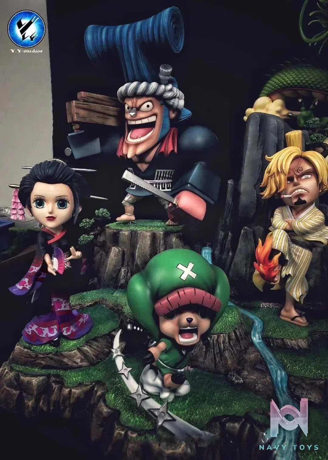 Yaya Studio - Team mugiwara Wano - One Piece resin statue Yaya studio anime figure