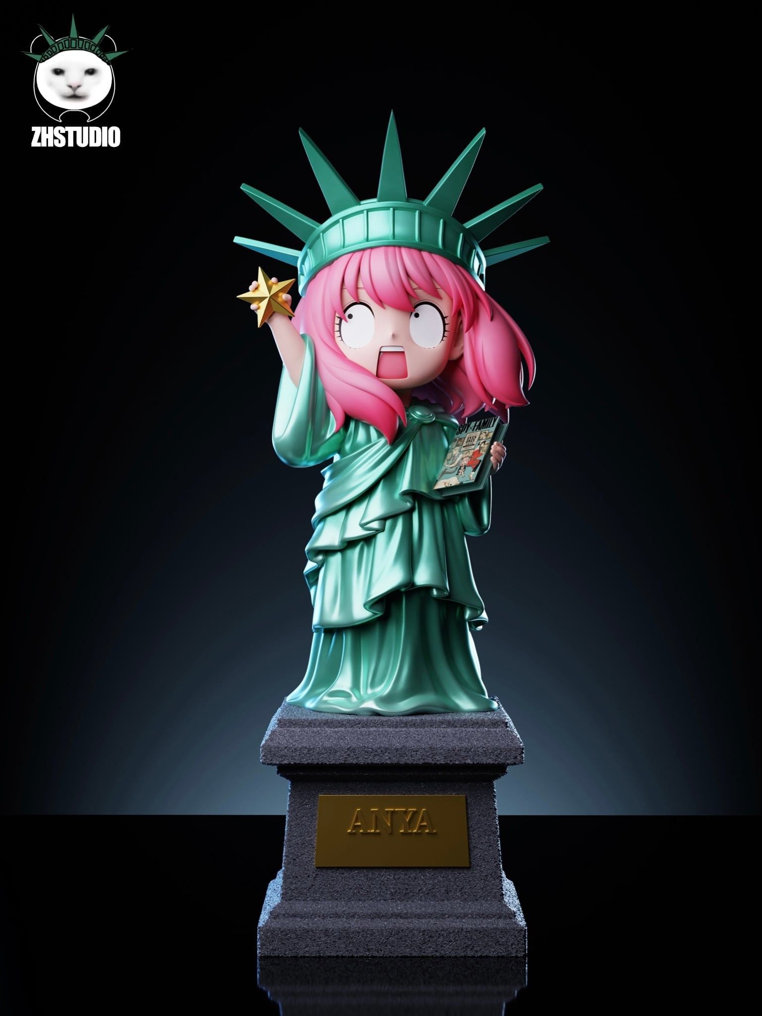 Anya & Frieren cos Statue of Liberty - Spy x Family - ZH Studio resin statue zh studio anime figure