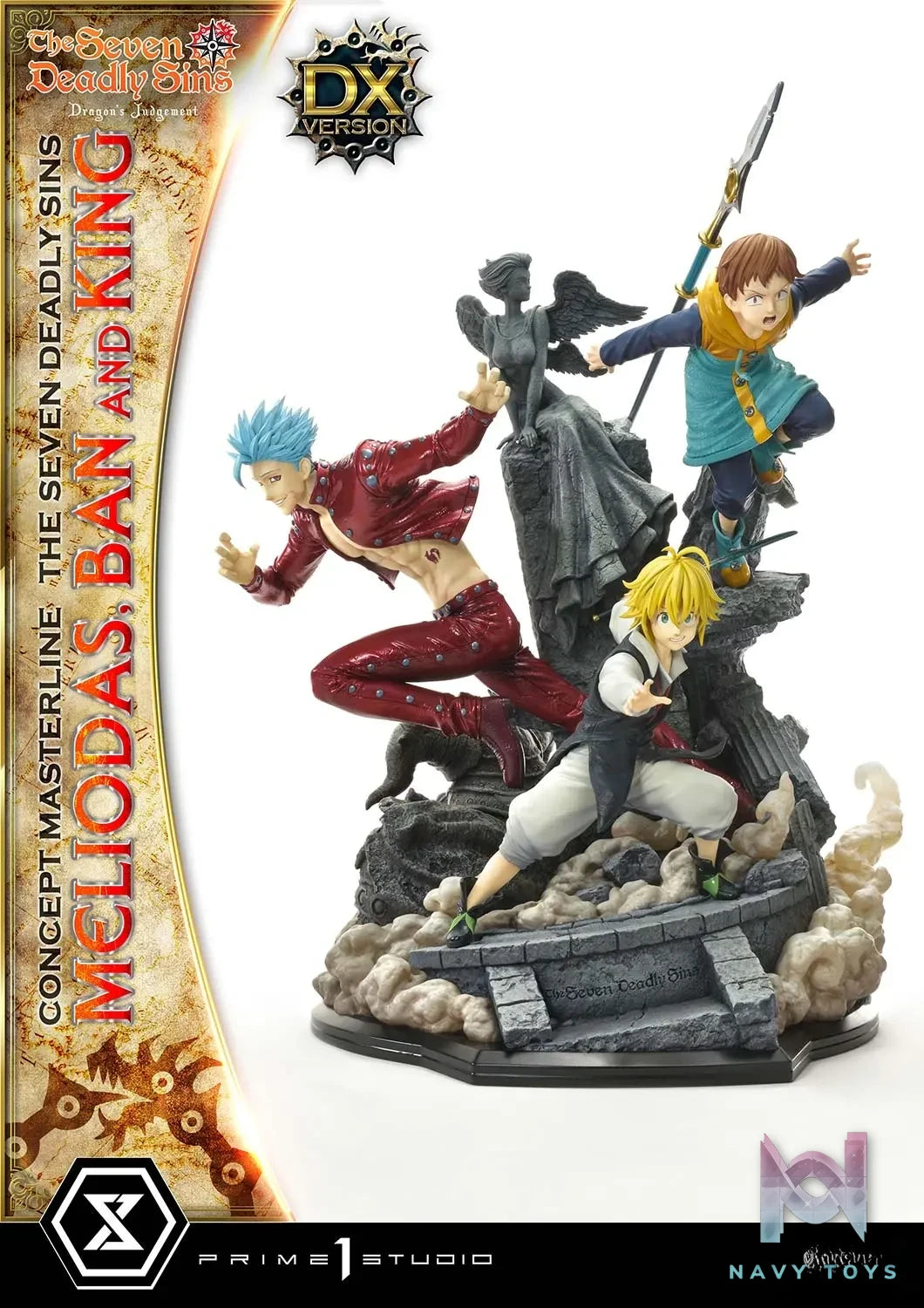 Prime 1 Studio – Concept Masterline The Seven Deadly Sins Meliodas, Ban and King CMNTZ-01 CMNTZ-01DXS (Licensed)