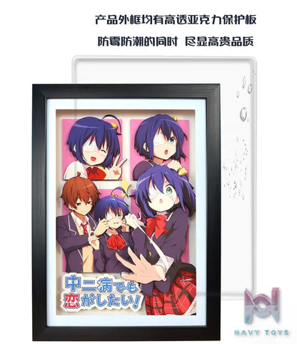 KALA HOME Studio – Takanashi Rikka X Togashi Yuta #02 3D Decorative Painting Love, Chunibyo & Other Delusions!