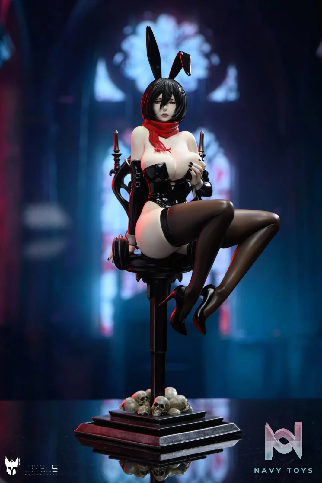 YUMS-Collectors Studio – Mikasa Ackerman Gothic Bunny Girl Attack On Titan
