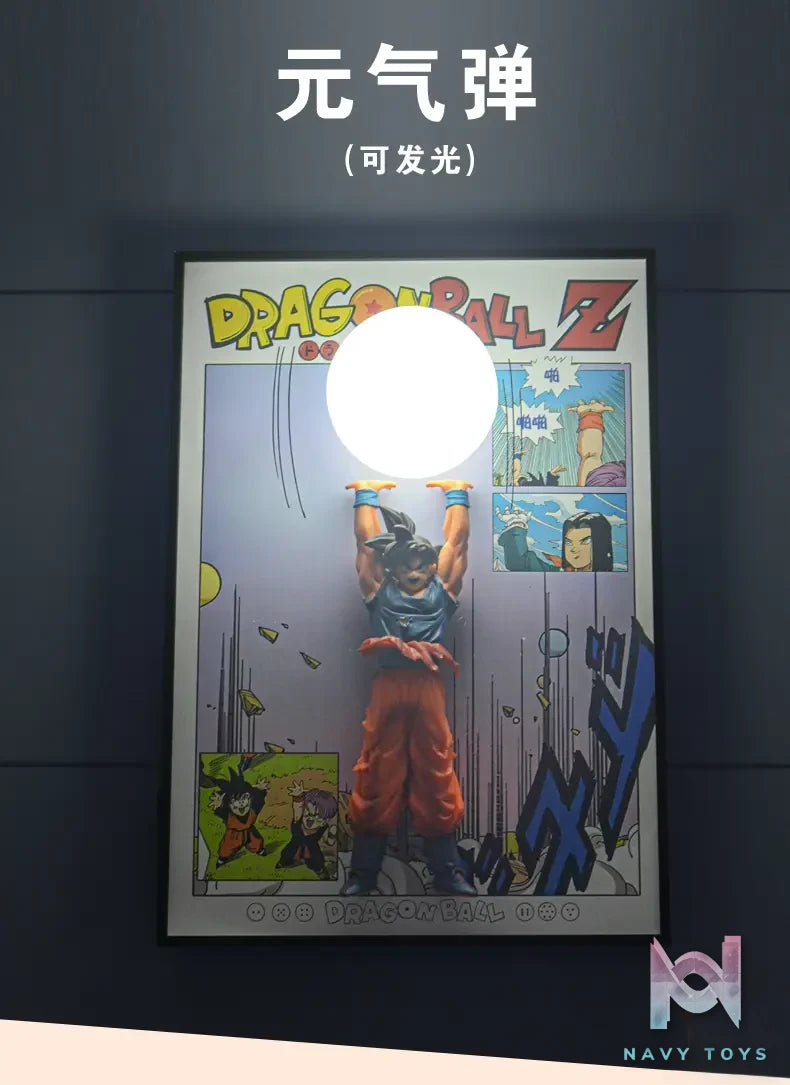 Time tree Studio – Dragon Ball Son Goku & Gotenks Decorative 3D Stereoscopic Painting