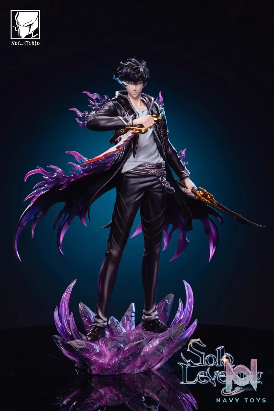 Noc Studio - Solo Leveing Shadow King Sung Jin Woo resin statue Navy Toys anime figure