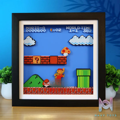 KALA HOME Studio – Mario Pixel Art 3D Decorative Painting Super Mario