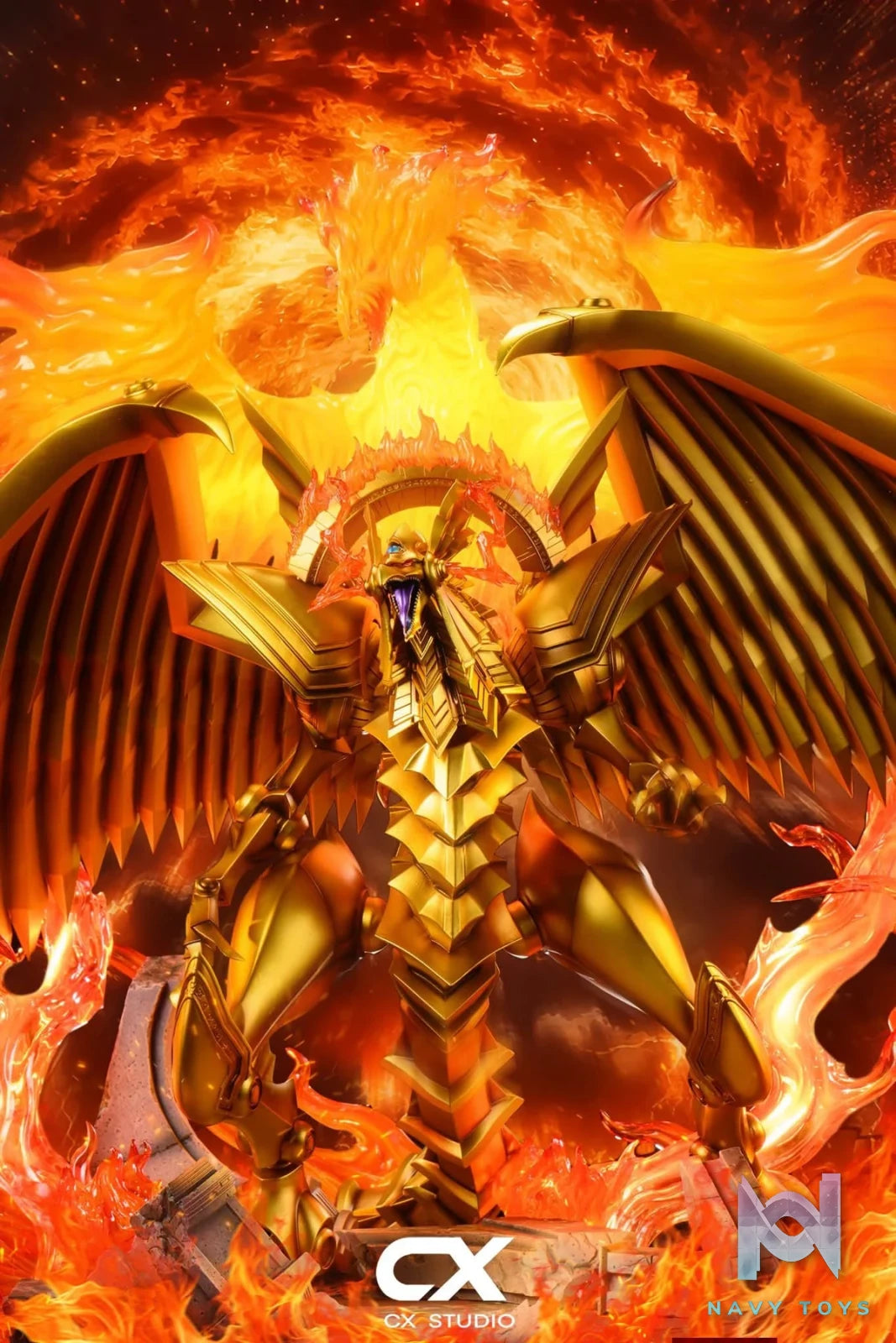 The Winged Dragon of Ra & Marik Ishtar resin statue CX Studio anime figure