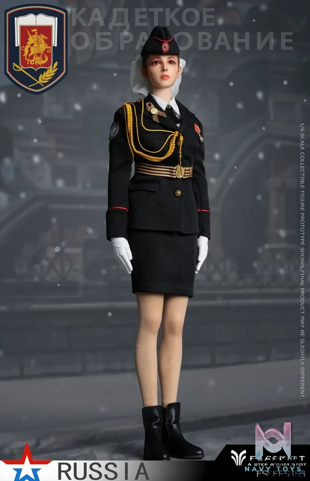 FLAGSET – Original 1/6 Russian Female Soldiers Ministry of Internal Affairs FS-73054A & Ninth Women’s Military Academy FS-73054B & Aerospace Defense Forces FS-73054C (Licensed)