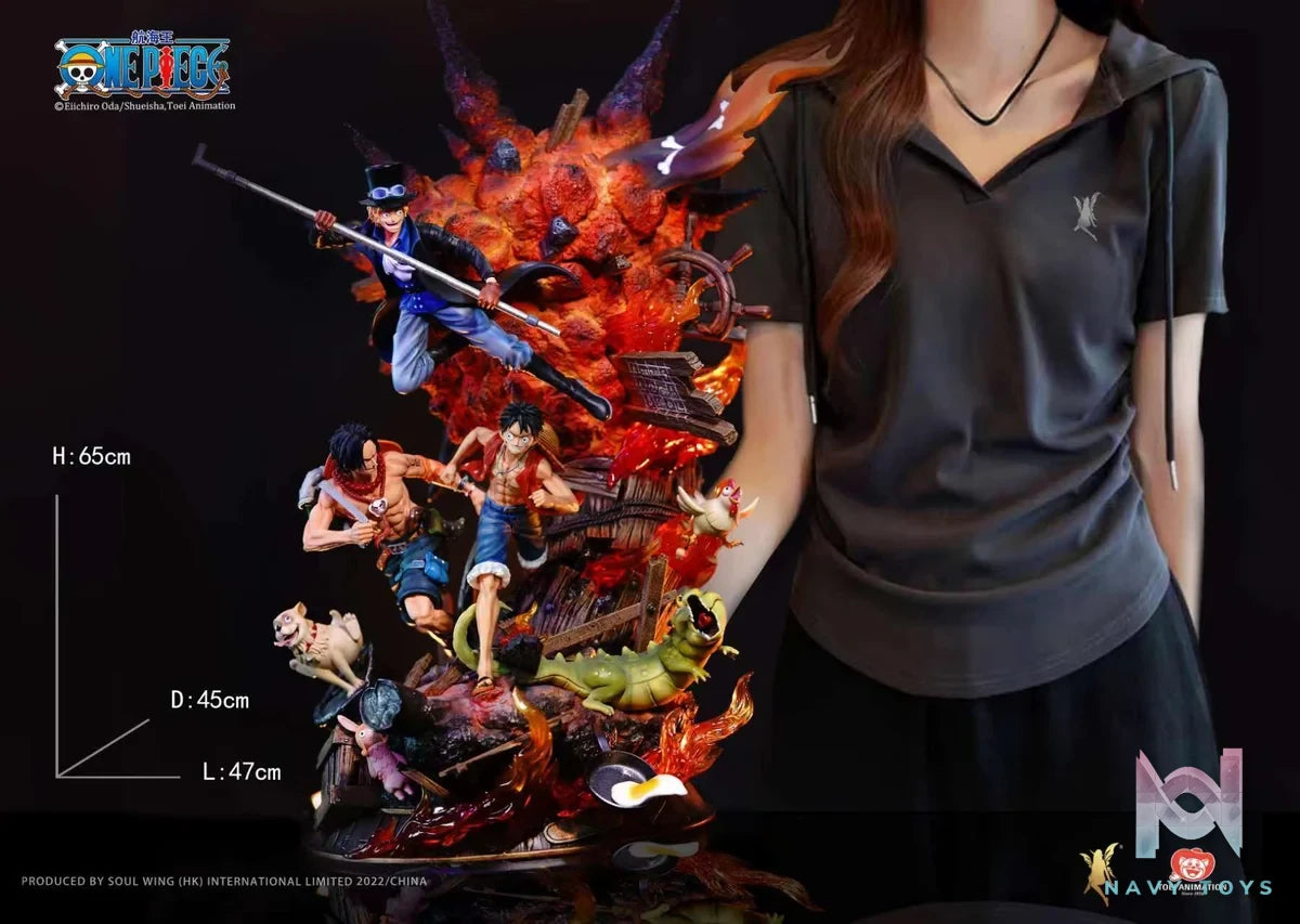 ACE,SABO,LUFFY Soul Wing Studio resin statue Soul Wing Studio anime figure