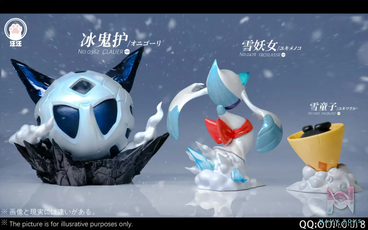 Wang Wang Studio – Pokémon Pokédex Glalie & Froslass & Snorunt