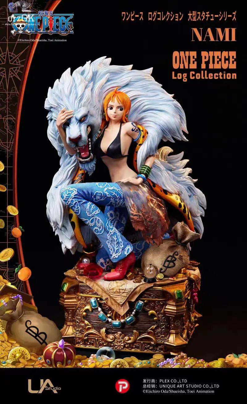 UNiQUE ART - One Piece Log Collection Large Size Statue Series Nami (Licensed) resin statue Navy Toys anime figure