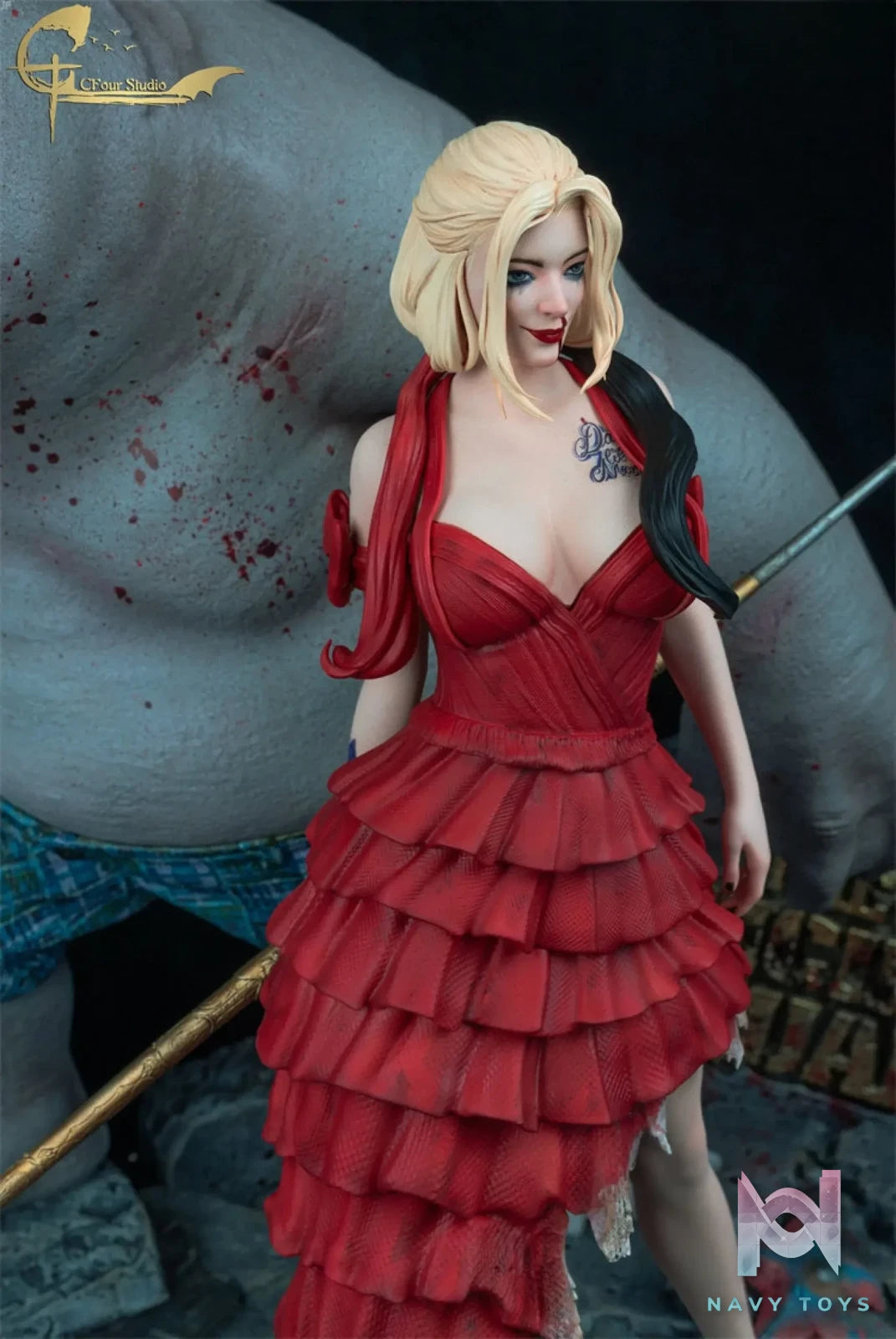 C Four Studio – The Suicide Squad Harley Quinn And King Shark
