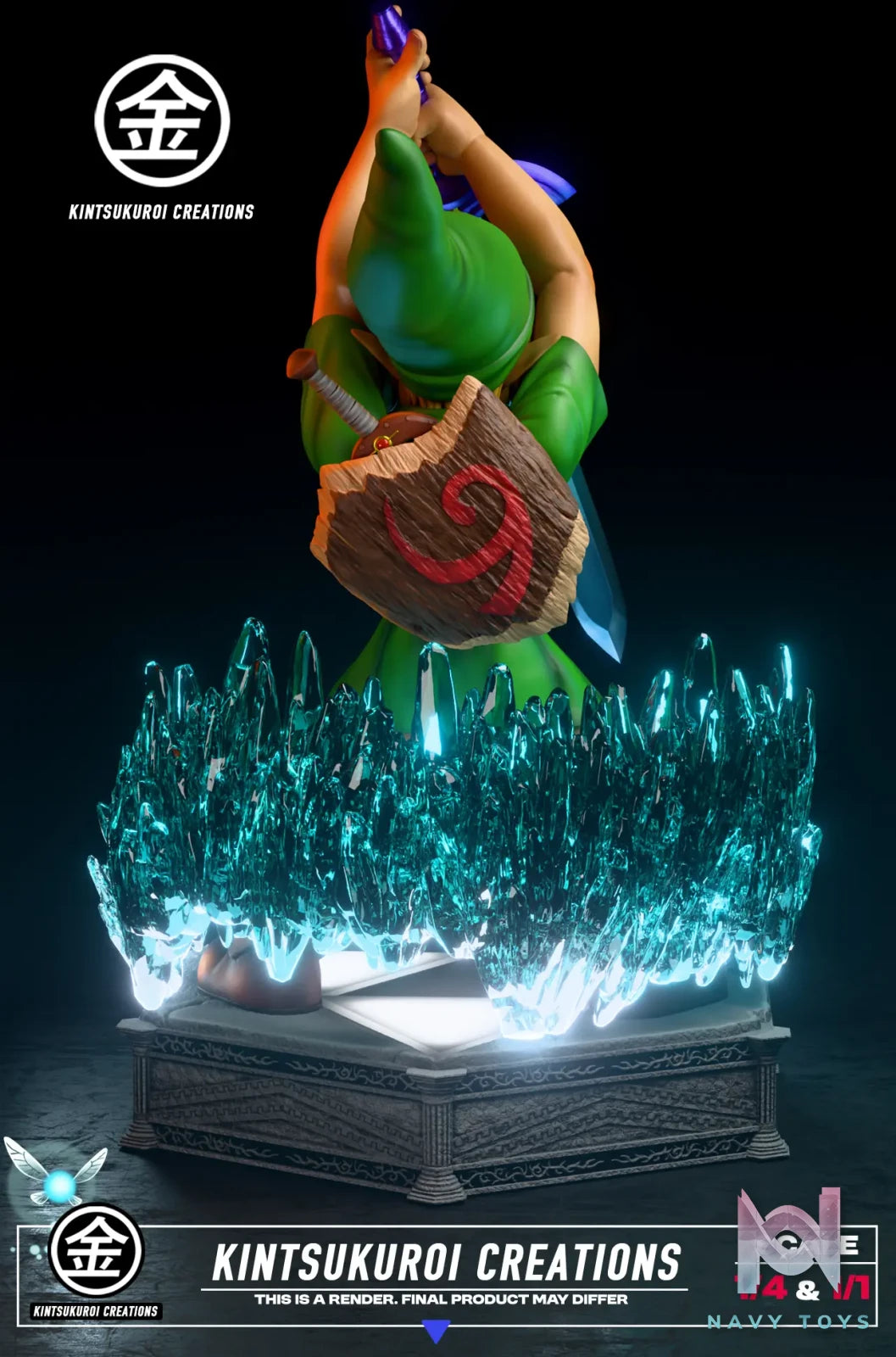 KINTSUKUROI CREATIONS Studio – The Legend of Zelda YOUNG LINK PULLING MASTER SWORD