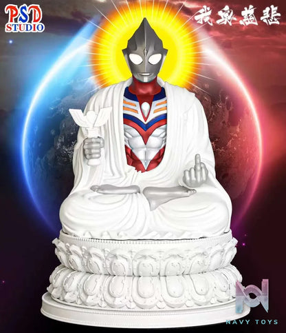 PSD Studio – Ultraman Compassion Ultraman Tiga Buddha Statue
