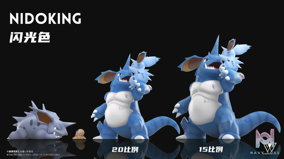 Wonder Studio – Pokémon Nidoking Evolution Set