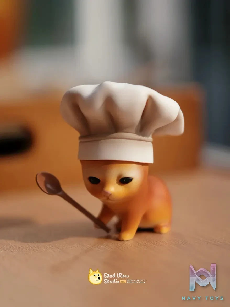Na Ke Shi Jia Sha Diao Studio – What Cat X Cook Cat X ET Cat Original