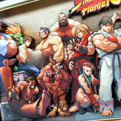 KALA HOME Studio – Street Fighter Multiple Characters #01 3D Decorative Painting Street Fighter