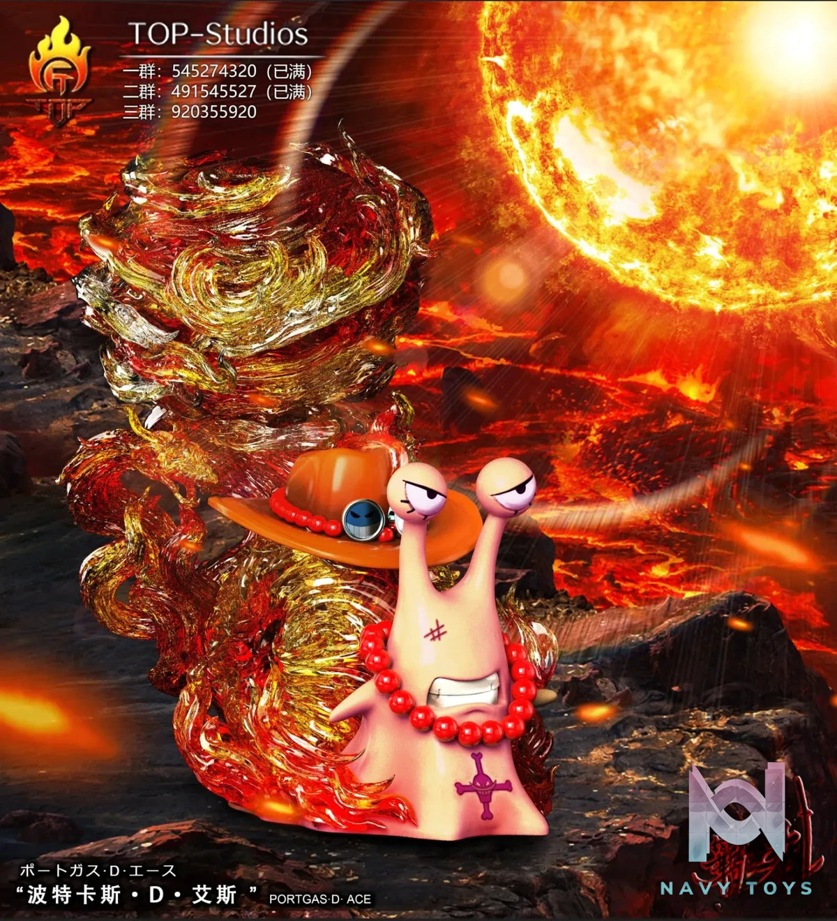 TOP Studio – One Piece Ace Fire Tornado and Prison Completion Plan Caesar