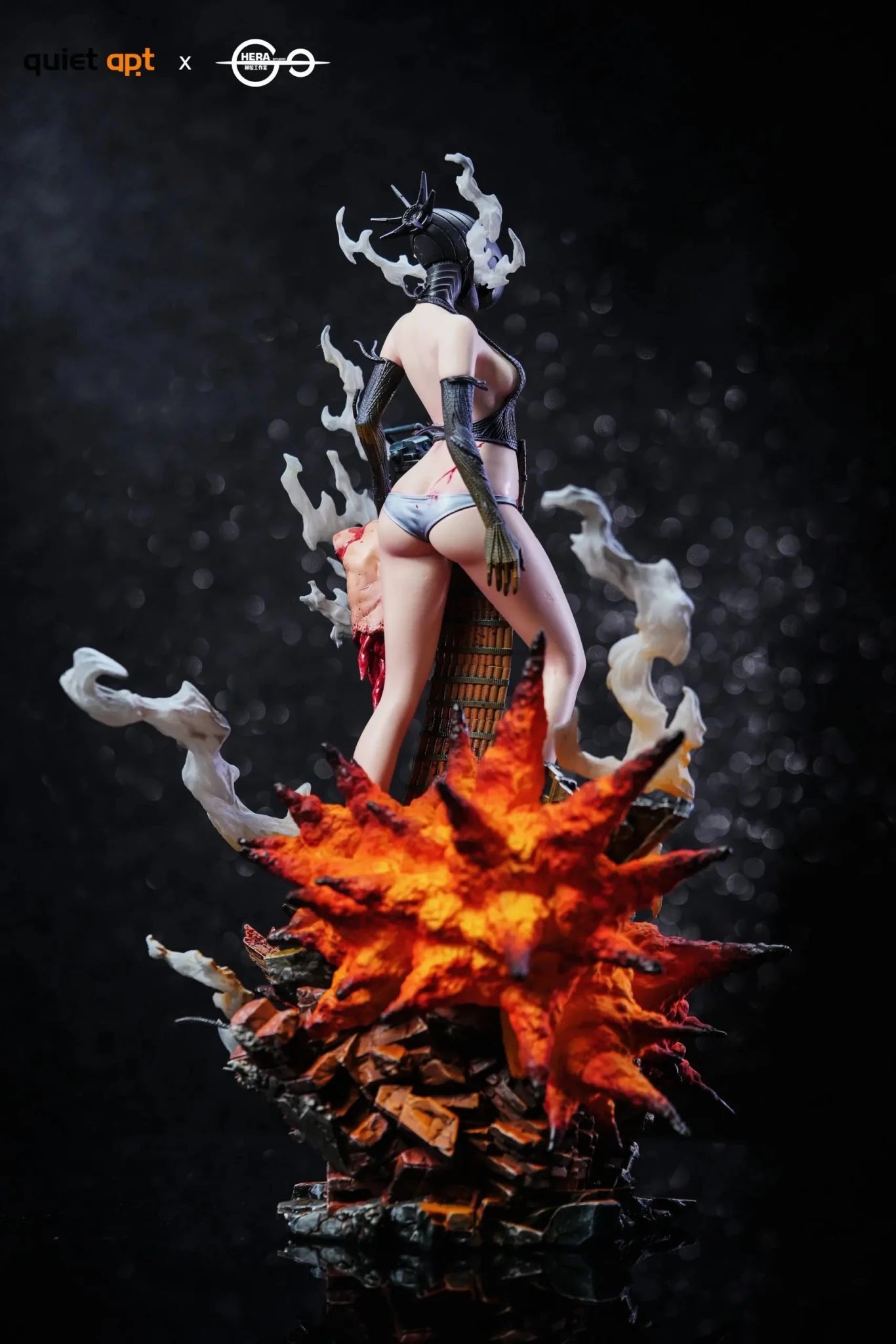 QuietArt Studio & Hera Studio - Chainsaw Man Bomb Demon Bom & Reze & Kiss Busts resin statue Navy Toys anime figure
