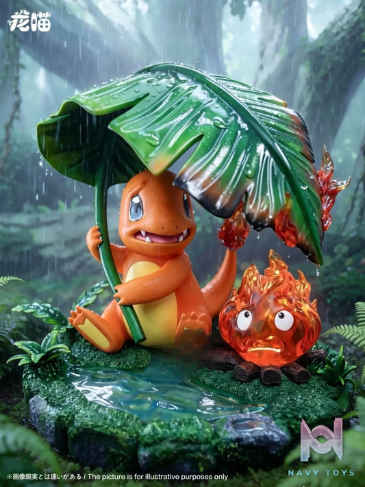 Long Miao Studio – Calcifer X Charmander Howl’s Moving Castle X Pokémon